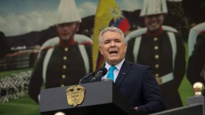 Duque acusó al gobierno de Nicolás Maduro de dar refugio en territorio venezolano a rebeldes disidentes de las FARC y guerrilleros del ELN.//EFE.