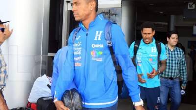 Carlo Costly no quiso hablar a su llegada a Tegucigalpa. Foto Ronald Aceituno