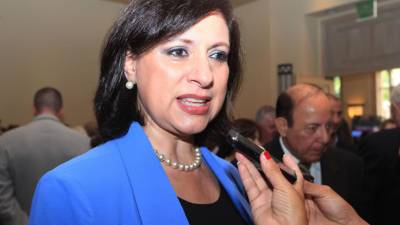 La designada presidencial (vicepresidenta) de Honduras, María Antonieta Guillén de Bográn.