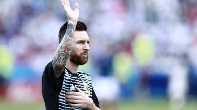 Lionel Messi es la mázima figura de Argentina en el Mundial de Rusia. FOTO AFP