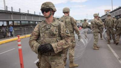 Soldados desplegados en la frontera. AFP/Archivo