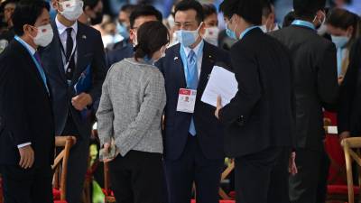 Se conoció, que las comitivas de Taiwán, Perú, Ecuador y otros países, ya están dentro del recinto capitalino.
