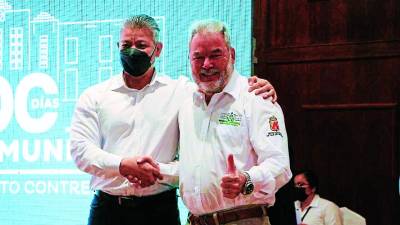 El alcalde Contreras y el vicealcalde Menjívar “hicieron las paces”, pero dejaron claras sus posiciones.