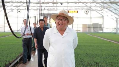 This undated picture released by the Korean Central News Agency (KCNA) on July 24, 2018 via KNS shows North Korean leader Kim Jong-un visiting a nursery ranch maintained by the Korean Peoples Army Unit 122 in Gangwon-do province. / AFP PHOTO / KCNA VIA KNS / KCNA VIA KNS / South Korea OUT / REPUBLIC OF KOREA OUT ---EDITORS NOTE--- RESTRICTED TO EDITORIAL USE - MANDATORY CREDIT 'AFP PHOTO/KCNA VIA KNS' - NO MARKETING NO ADVERTISING CAMPAIGNS - DISTRIBUTED AS A SERVICE TO CLIENTSTHIS PICTURE WAS MADE AVAILABLE BY A THIRD PARTY. AFP CAN NOT INDEPENDENTLY VERIFY THE AUTHENTICITY, LOCATION, DATE AND CONTENT OF THIS IMAGE. THIS PHOTO IS DISTRIBUTED EXACTLY AS RECEIVED BY AFP. /
