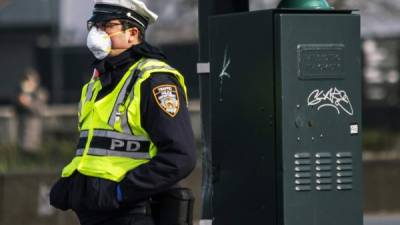 Al menos 5,000 policías de la NYPD se encuentran de baja por enfermedad ante epidemia de coronavirus en Nueva York./AFP.