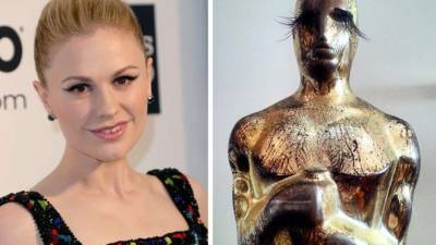 Anna Paquin le hizo una especial decoración a su Oscar.