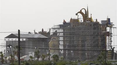 Imagen del escenario principal del festival musical Medusa de Cullera (este de España).