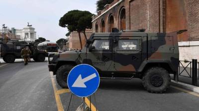 El gobierno italiano ha extremado las medidas de seguridad ante la visita de los líderes europeos a Roma, donde hace seis décadas se firmara el primer acuerdo de integración europea.