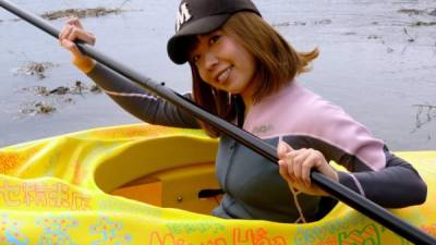 Megumi Igarashi, 42 años, que se hace llamar Rokude Nashiko pretendía construir una canoa con la forma de su vagina.