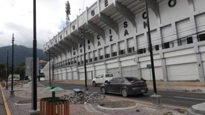 Los trabajos en la Plaza de las Banderas y las remodelaciones del estadio.