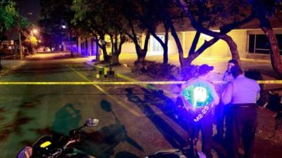 El hecho violento ocurrió el sábado en la noche en el barrio Guamilito de San Pedro Sula.