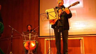 Guillermo Anderson durante su presentación en Barcelona.