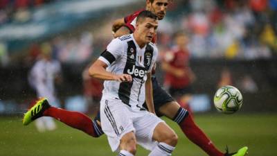 Los goles del equipo italiano fueron marcados en el primer tiempo. Foto AFP