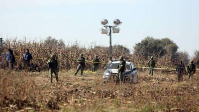 La aeronave se desplomo el pasado lunes. Foto: AFP