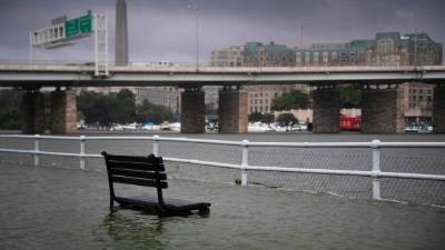 Lluvias torrenciales causaron inundaciones en la capital estadounidense./AFP.
