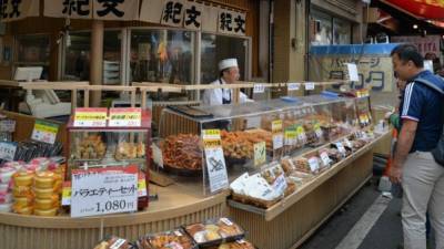 El conocido mercado de pescado de Tsukiji en Tokio.