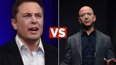 Elon Musk y Jeff Bezos son las dos personas con mayor fortuna en el mundo. Ambos incursionan en proyectos espaciales con sus empresas SpaceX y Blue Origin.