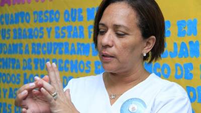 Zaida Cáceres, jefa de servicios de apoyo.