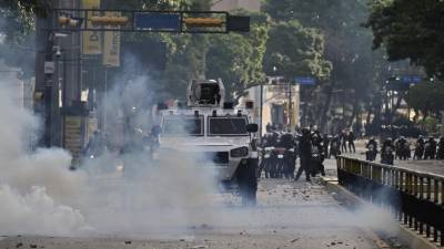 Las fuerzas de seguridad venezolanas han reprimido las manifestaciones opositoras en el país.