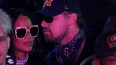 Rihanna y Leonardo DiCaprio.