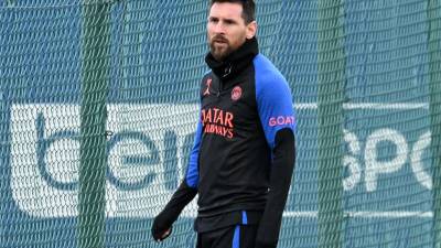 Lionel Messi durante los enter