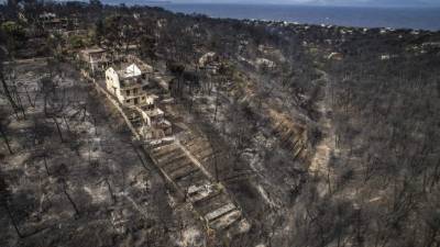 El pasado lunes los incendios devastaron la costa de Atenas. AFP