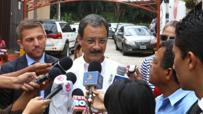 Villeda estuvo ayer en Potrerillos.