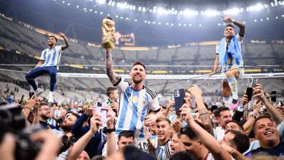 Lionel Messi conquistó su primera Copa del Mundo .