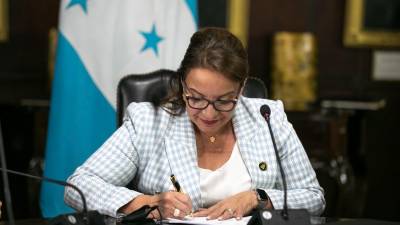 La mandataria hondureña, Xiomara Castro.