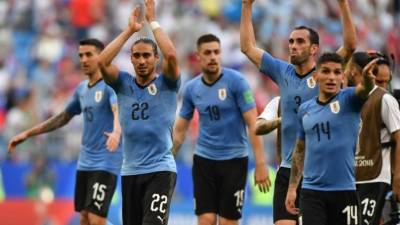 Uruguay, primero del Grupo A, se enfrentará a Portugal en octavos de final. Foto AFP