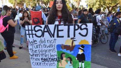 Hondureños y centroamericanos amparados en el TPS se han manifestado en los últimos meses.