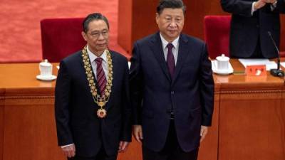 Xi entregó medallas a los expertos que lograron contener la pandemia de coronavirus en China./AFP.