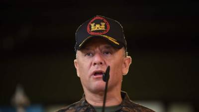 El ministro de Defensa de Guatemala, Luis Ralda. Foto: AFP