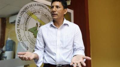 Dirigente. Miguel Aguilar asegura que él está certificado por la Secretaría del Trabajo para dirigir el Stenee hasta 2021.