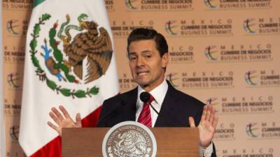 El presidente de México, Enrique Peña Nieto, participa hoy, en la décimo sexta edición de México Cumbre de Negocios. EFE