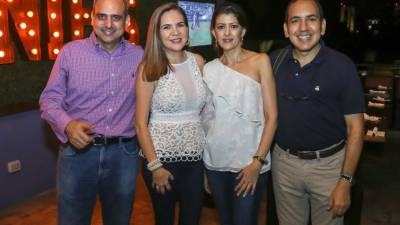 Juan José Andonie, Denia Flores-Gómez, Leyla Jaar y Sergio Larach