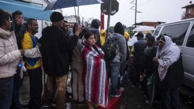 La caravana migrante recorrió más de 4,000 km durante más de un mes desde San Pedro Sula, con el objetivo de llegar a EEUU. AFP