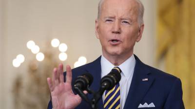 Joe Biden, presidente de Estados Unidos, ha condenado en reiteradas ocasiones la invasión rusa a Ucrania. Incluso ha insinuado que Vladimir Putin debería salir del poder en Rusia. Fotografía: EFE