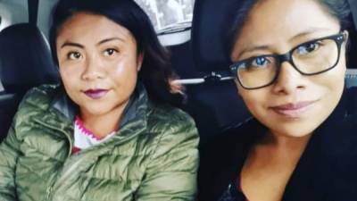 Edith y Yalitza Aparicio.