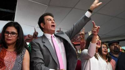 Salvador Nasralla, candidato presidencial de la Alianza de Oposición.