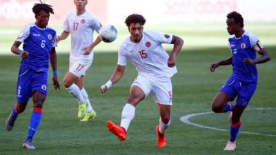 El duelo entre Canadá y Haití careció de emociones en las porterías. Foto EFE.