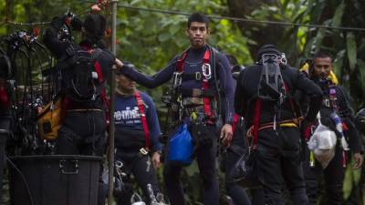 Fue a causa de las lluvias torrenciales que los niños se vieron bloqueados en la cueva el 23 de junio. AFP