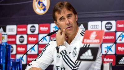 Julen Lopetegui resta importancia a los tropiezos del Real Madrid en los últimos partidos. Foto EFE
