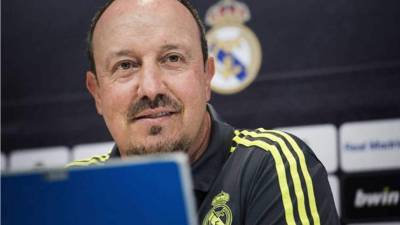Benítez en rueda de prensa previo al juego del miércoles contra el Cádiz por la Copa del Rey.