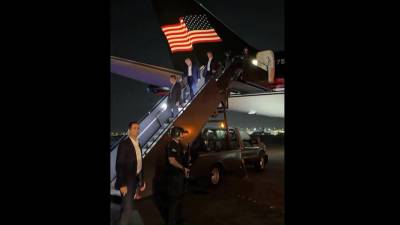 Trump se trasladó la noche del Sábado a Nueva Jersey, momentos después de haber sobrevivido a un intento de asesinado en Pensilvania.