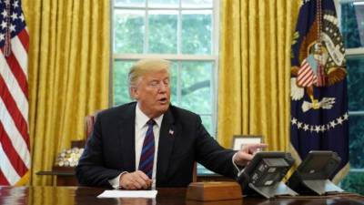 Trump llamó a Peña Nieto para anunciar juntos en conferencia de prensa el acuerdo alcanzado por el TLCAN./AFP.