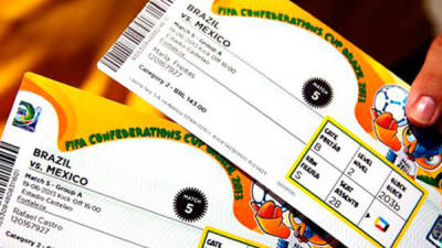 Estos fueron los boletos que FIFA vendió para la Copa Confederaciones.
