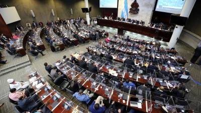 Sesión en el Congreso Nacional.