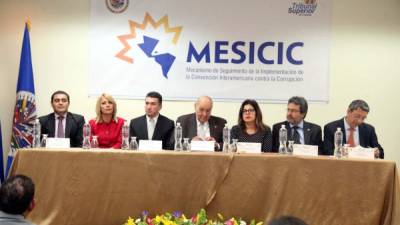 Los tres poderes del Estado estuvieron presentes en la conferencia del Mesicic, además del representante de la Maccih.