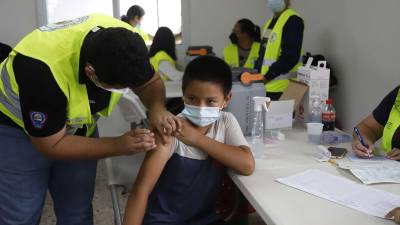 Se está vacunando a mayores de 12 años en los centros designados. Fotos: Franklyn Muñoz.